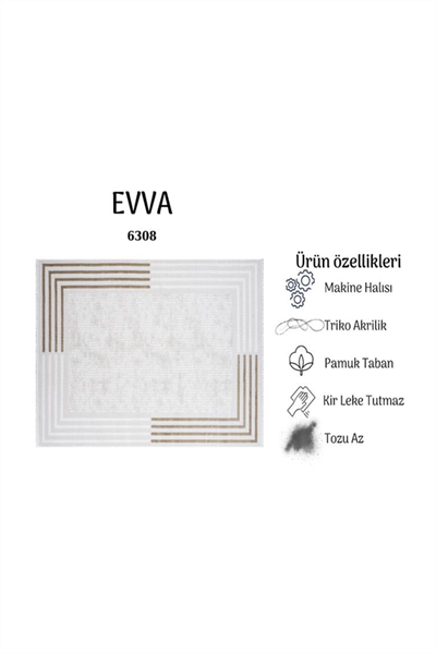 EVVA YUMUŞAK YÜZEY ÖZEL AKRİLİK HALI EVV 6308