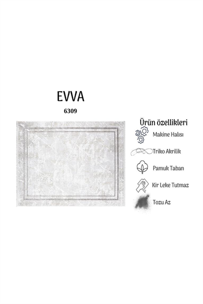 EVVA YUMUŞAK YÜZEY ÖZEL AKRİLİK HALI EVV 6309
