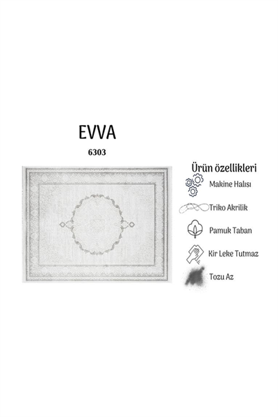 EVVA YUMUŞAK YÜZEY ÖZEL AKRİLİK HALI EVV 6303