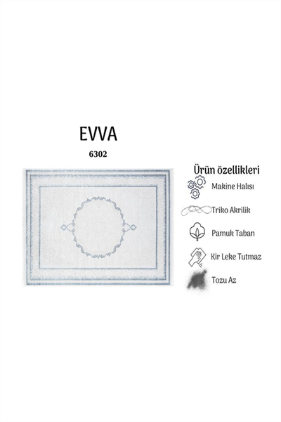 EVVA YUMUŞAK YÜZEY ÖZEL AKRİLİK HALI EVV 6302