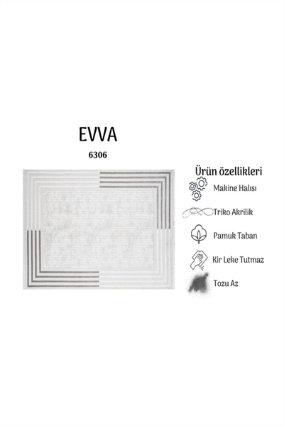EVVA YUMUŞAK YÜZEY ÖZEL AKRİLİK HALI EVV 6306