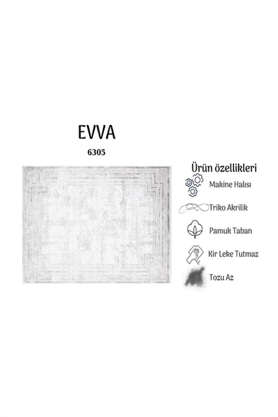 EVVA YUMUŞAK YÜZEY ÖZEL AKRİLİK HALI EVV 6305