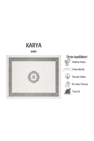 KARYA YUMUŞAK YÜZEY ÖZEL AKRİLİK HALI KAR 6405