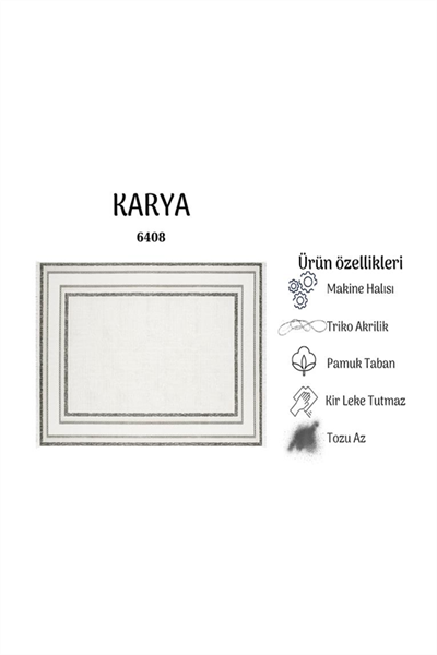 KARYA YUMUŞAK YÜZEY ÖZEL AKRİLİK HALI KAR 6408