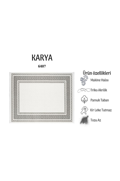 KARYA YUMUŞAK YÜZEY ÖZEL AKRİLİK HALI KAR 6407