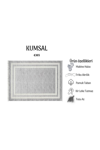 KUMSAL YUMUŞAK YÜZEY ÖZEL AKRİLİK HALI 4305