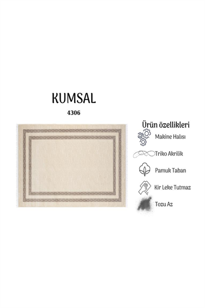 KUMSAL YUMUŞAK YÜZEY ÖZEL AKRİLİK HALI 4306