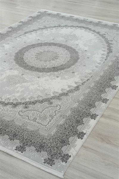 PERA GRİ KADİFEMSİ YÜZEY POLYESTER HALI 27388 GRİ E