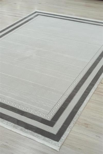 PERA GRİ KADİFEMSİ YÜZEY POLYESTER HALI 30219 GRİ E