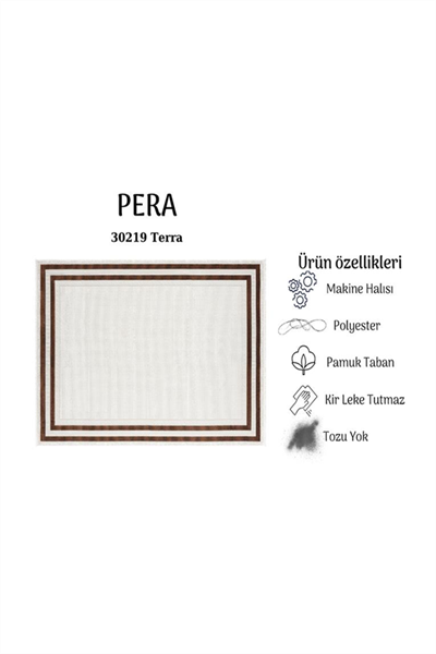 PERA MARCELA KADİFEMSİ YÜZEY POLYESTER HALI 30219 MARCELA E