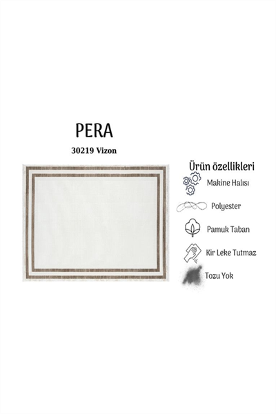 PERA VİZON KADİFEMSİ YÜZEY POLYESTER HALI