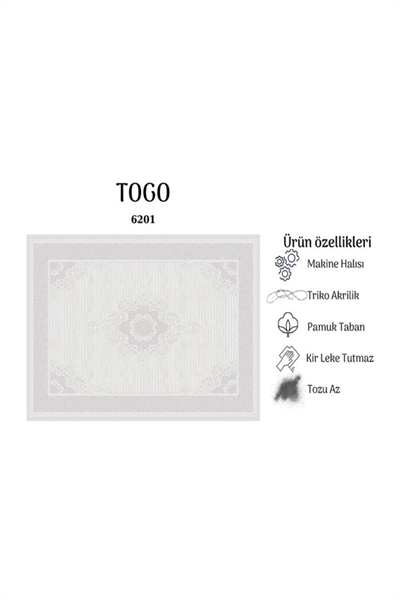 TOGO YUMUŞAK YÜZEY ÖZEL AKRİLİK HALI TOG 6201