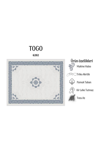 TOGO YUMUŞAK YÜZEY ÖZEL AKRİLİK HALI TOG 6202