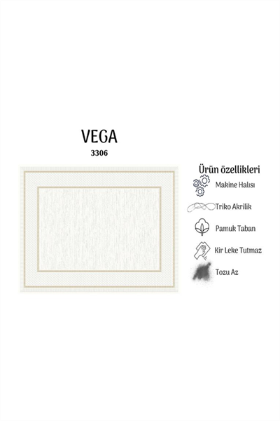 VEGA YUMUŞAK YÜZEY ÖZEL AKRİLİK HALI VEG 3306