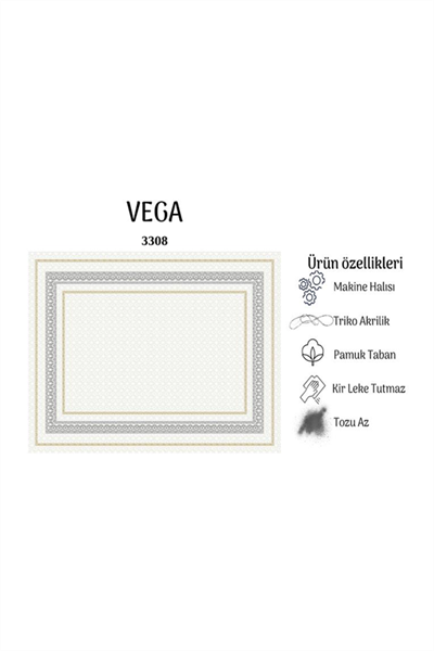 VEGA YUMUŞAK YÜZEY ÖZEL AKRİLİK HALI VEG 3308