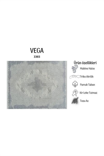 VEGA YUMUŞAK YÜZEY ÖZEL AKRİLİK HALI VEG 3303