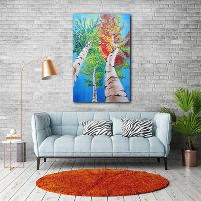 Akrilik Tablo Ağaç Ve Gökyüzü 50x70