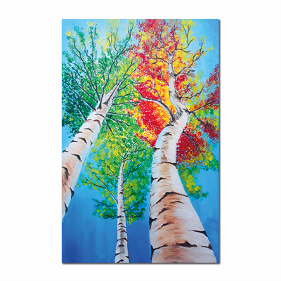 Akrilik Tablo Ağaç Ve Gökyüzü 50x70