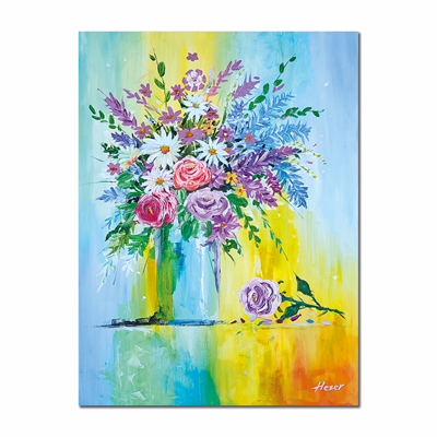 Akrilik Tablo Bir Demet Çiçek 50x70