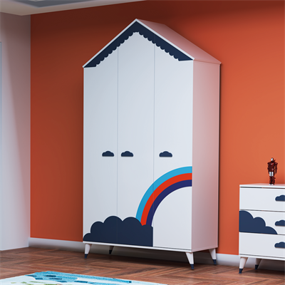 Alvin 3 Kapaklı Gardırop