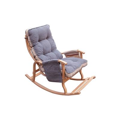 Mobildeco Sultan Lüx Ahşap Çift Minderli Çift Cepli Sallanan Sandalye