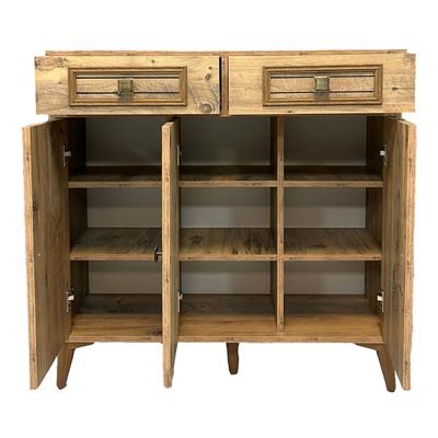 Sevcan Çok Amaçlı 3lü Dolap Desenli Ahşap