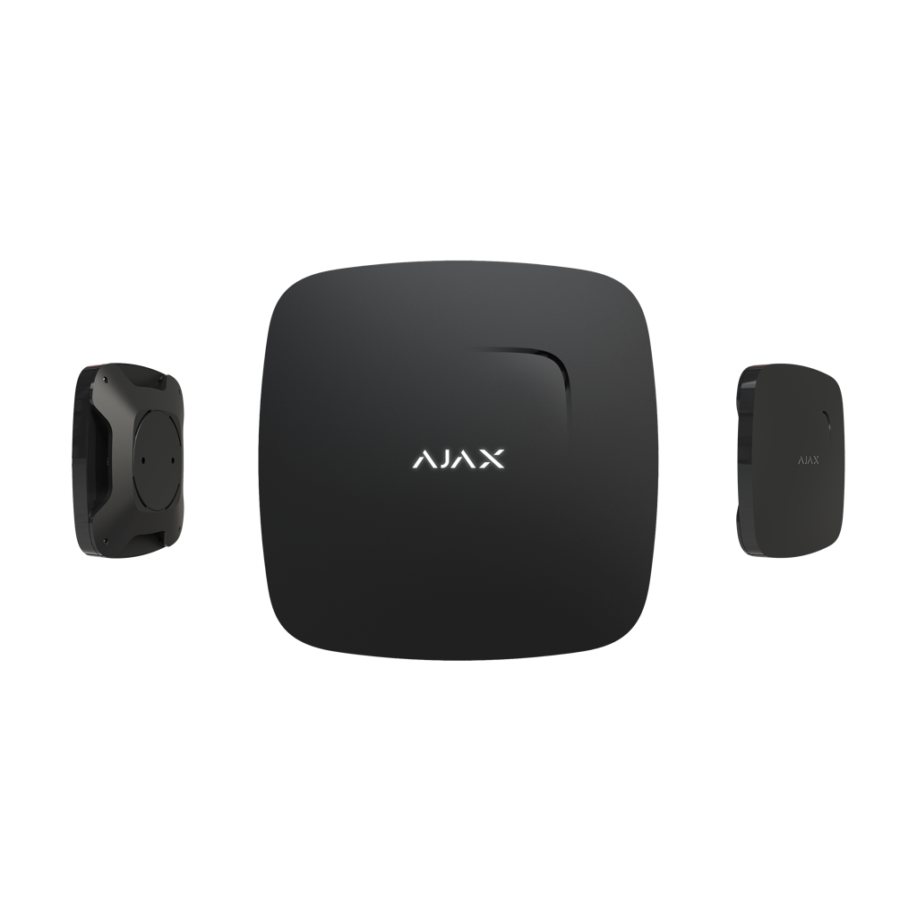 AJAX  Fire Protect, Kablosuz, Isı ve Duman Dedektörü, SİYAH