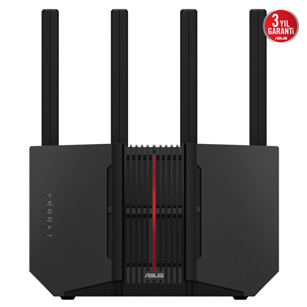 ASUS RT-BE92, BE9700, 4 Port, 9700Mbps, Tri Band, 6GHz WİFİ 7, AiMesh, Gigabit Extendable Router