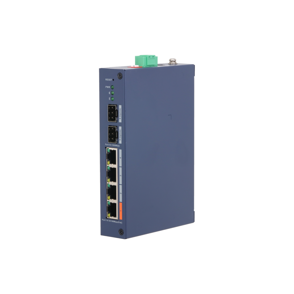 DAHUA CHS4206-4ET-60, 4 Port, Megabit, PoE 60W, 2 Port SFP, Cloud Yönetilebilir, Switch