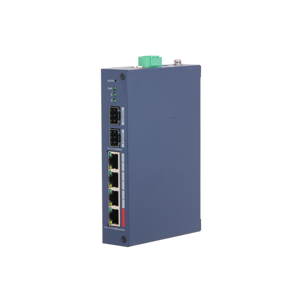 DAHUA CHS4206-4ET-90, 4 Port, Megabit, PoE 90W, 2 Port SFP, Cloud Yönetilebilir, Switch