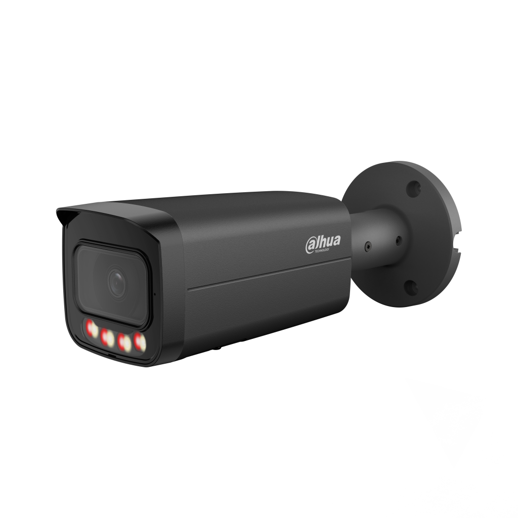 DAHUA IPC-HFW21249T-AS-IL-Black  12Mpix, 3,6mm Lens,SD Kart, Smart Dual Light, H265+, 30Mt Gece Görüşü, IP67, Dahili Mikrofon, PoE Bullet IP Kamera (Siyah)