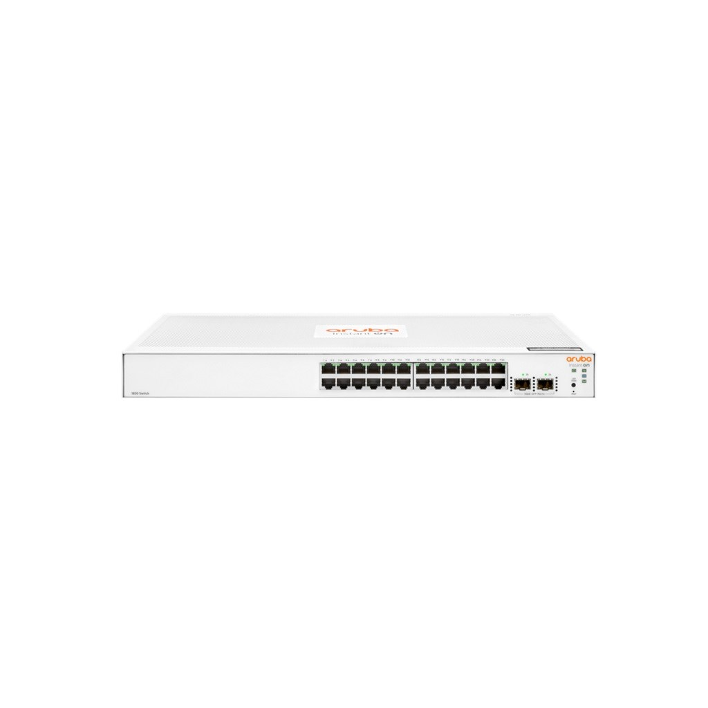 HP Aruba Instant On, JL812A, 1830-24G, 24Port, GigaBit, 2 Port Gigabit SFP, Yönetilebilir, Rack Mount Switch