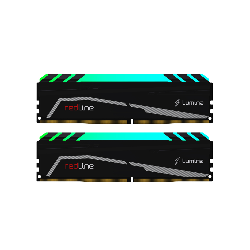MUSHKIN redLine Lumina, MLA4C320GJJM8GX2, 2x8Gb Kit, 3200Mhz, DDR4, CL16, RGB, Desktop Gaming RAM (Soğutuculu)