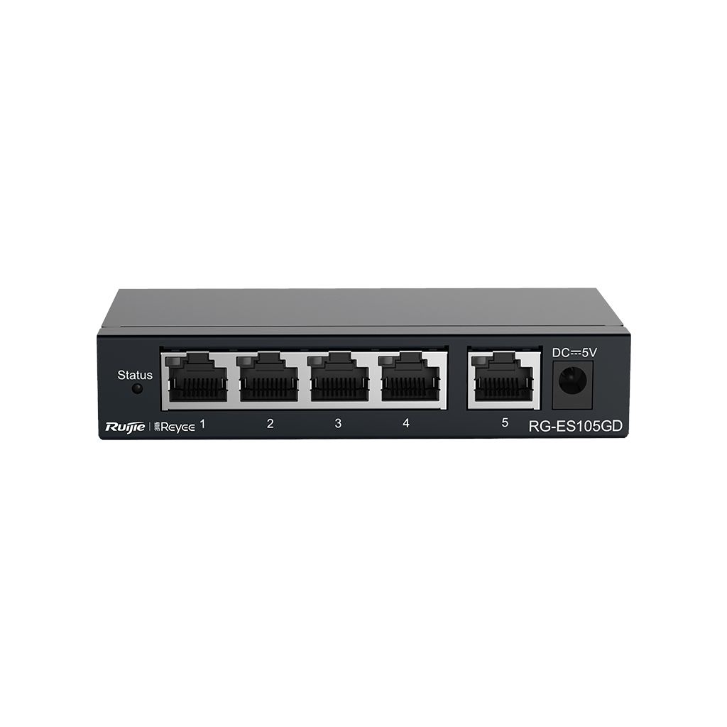 RUIJIE REYEE RG-ES105GD 5 Port GigaBit Switch  Metal Kasa