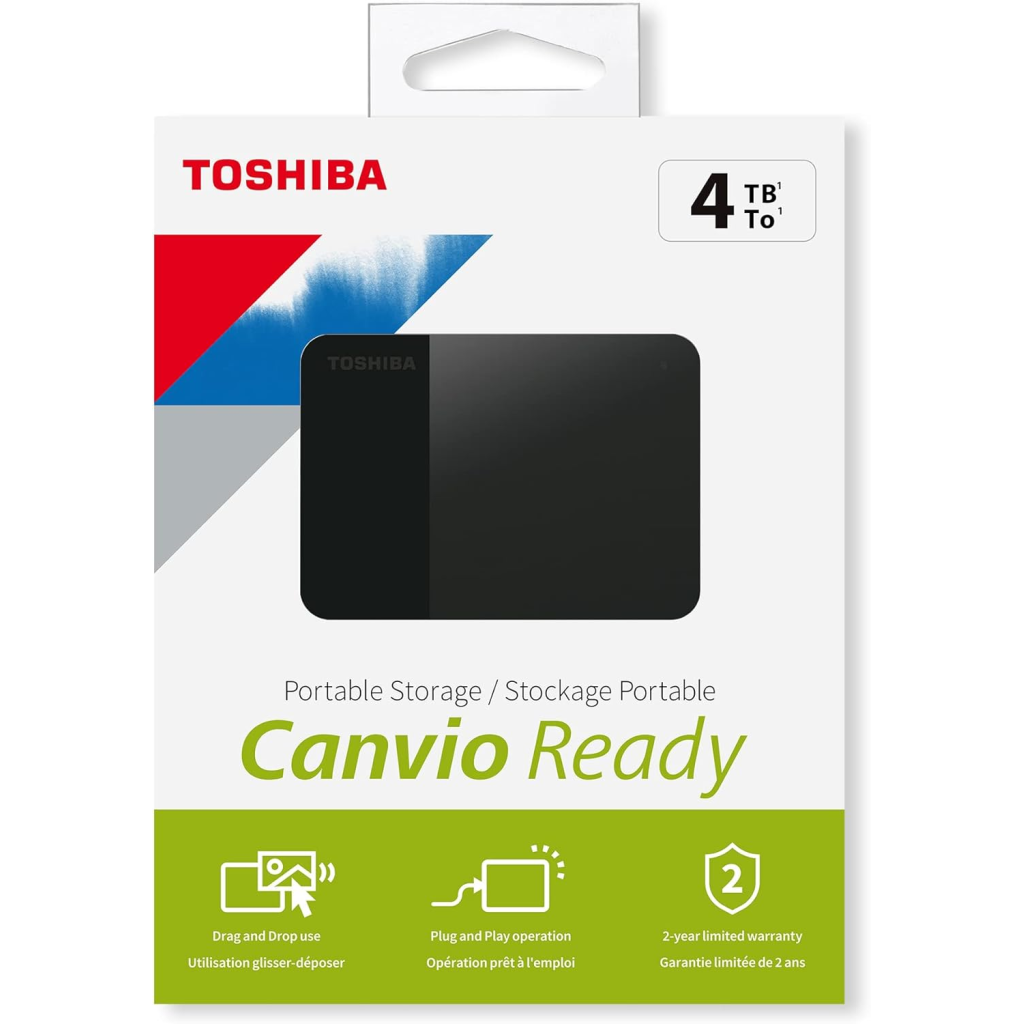 TOSHIBA HDTP340EK3CA, Canvio Ready, 4TB, 2.5