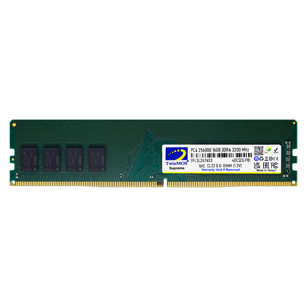 TwinMOS MDD416GB3200D, 16GB, DDR4, 3200MHz, 1.2V Desktop Ram