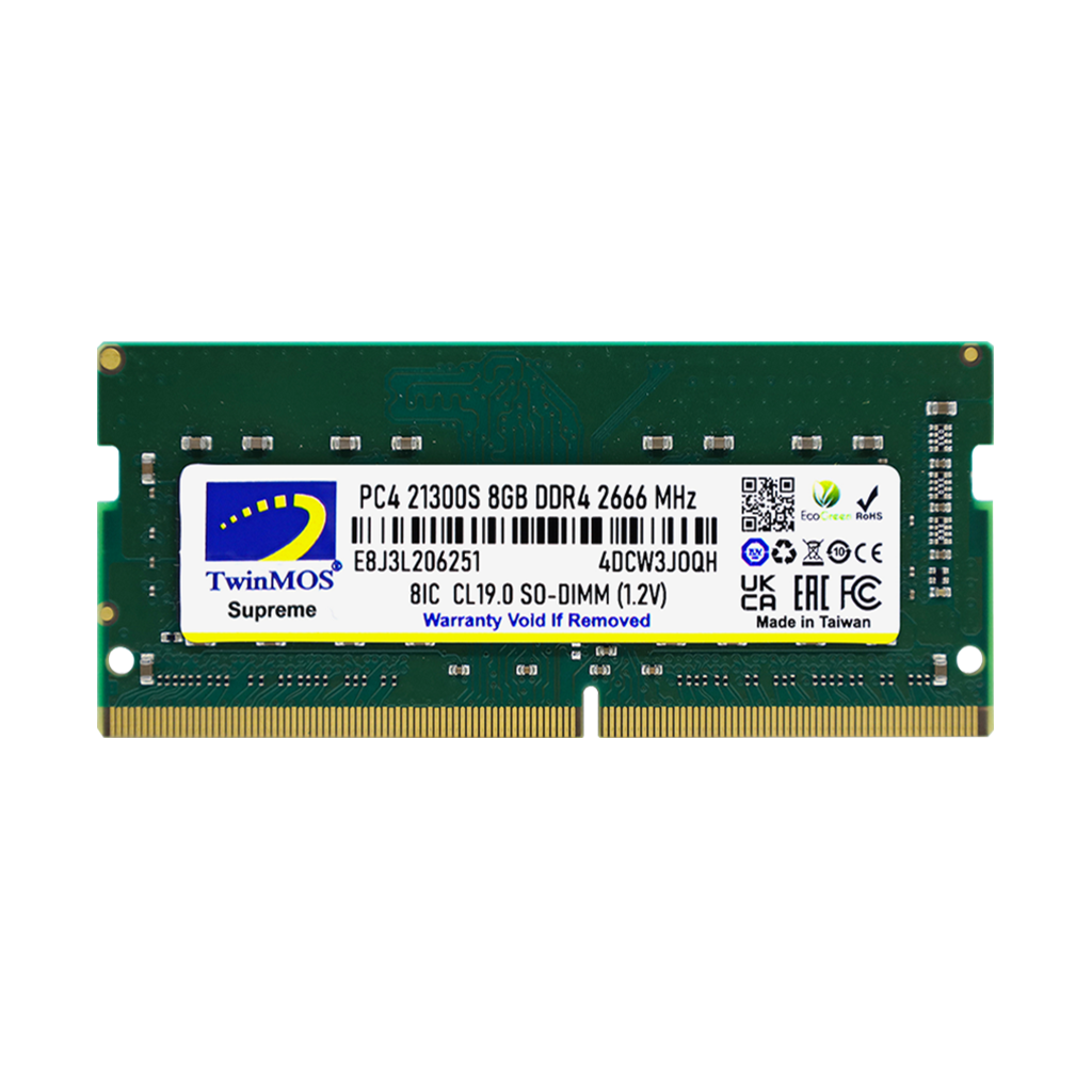 TwinMOS MDD48GB2666N, 8GB, DDR4, 2666MHz, 1.2V Notebook Ram