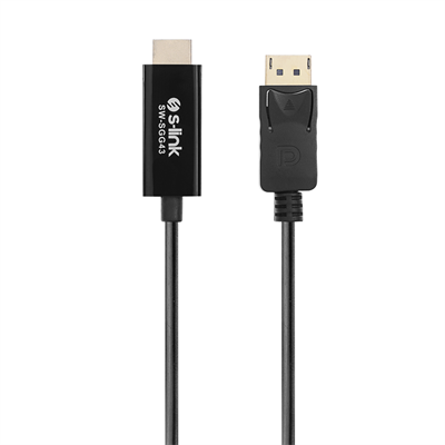 S-LINK SW-SGG43, Display Port (DP) To HDMI Çevirici 1,8metre Kablo