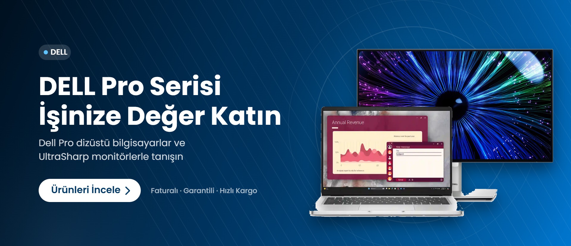 DELL Pro Serisi Notebook ve Monitörler