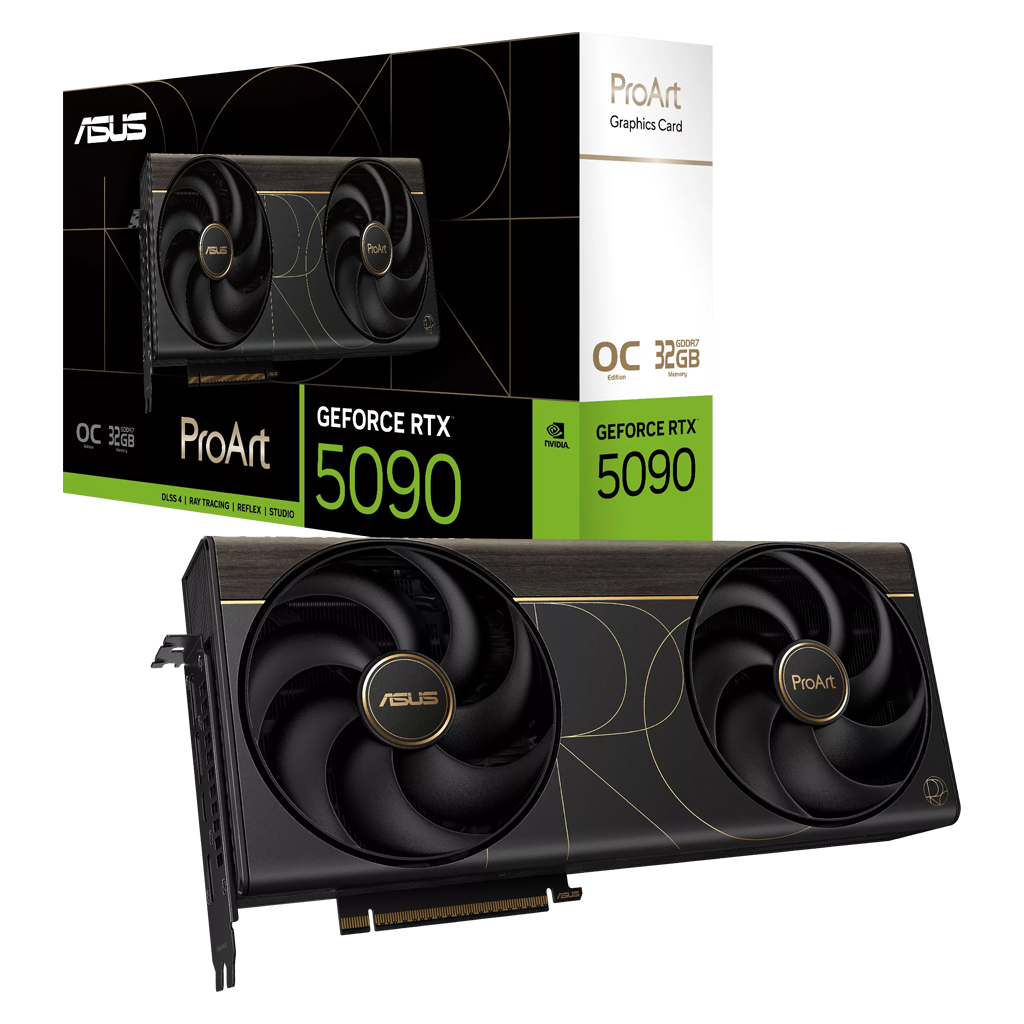 ASUS PROART-RTX5090-O32G, 32Gb, 512Bit, GDDR7, 1xHDMI, 2xDP, 1xType-C, GAMING Ekran Kartı