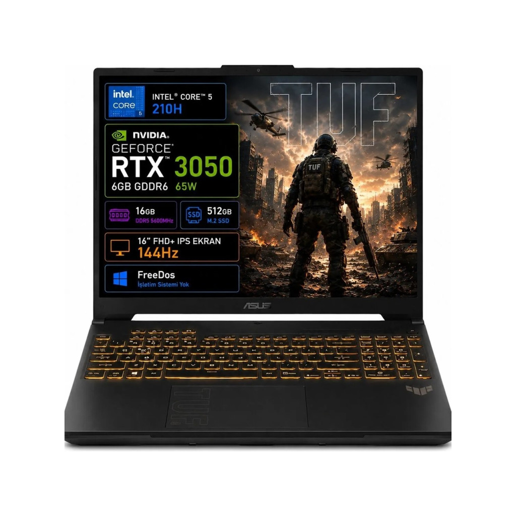 ASUS Tuf Gaming F16, FX607VJB-RL037, Core 5-210H, 16