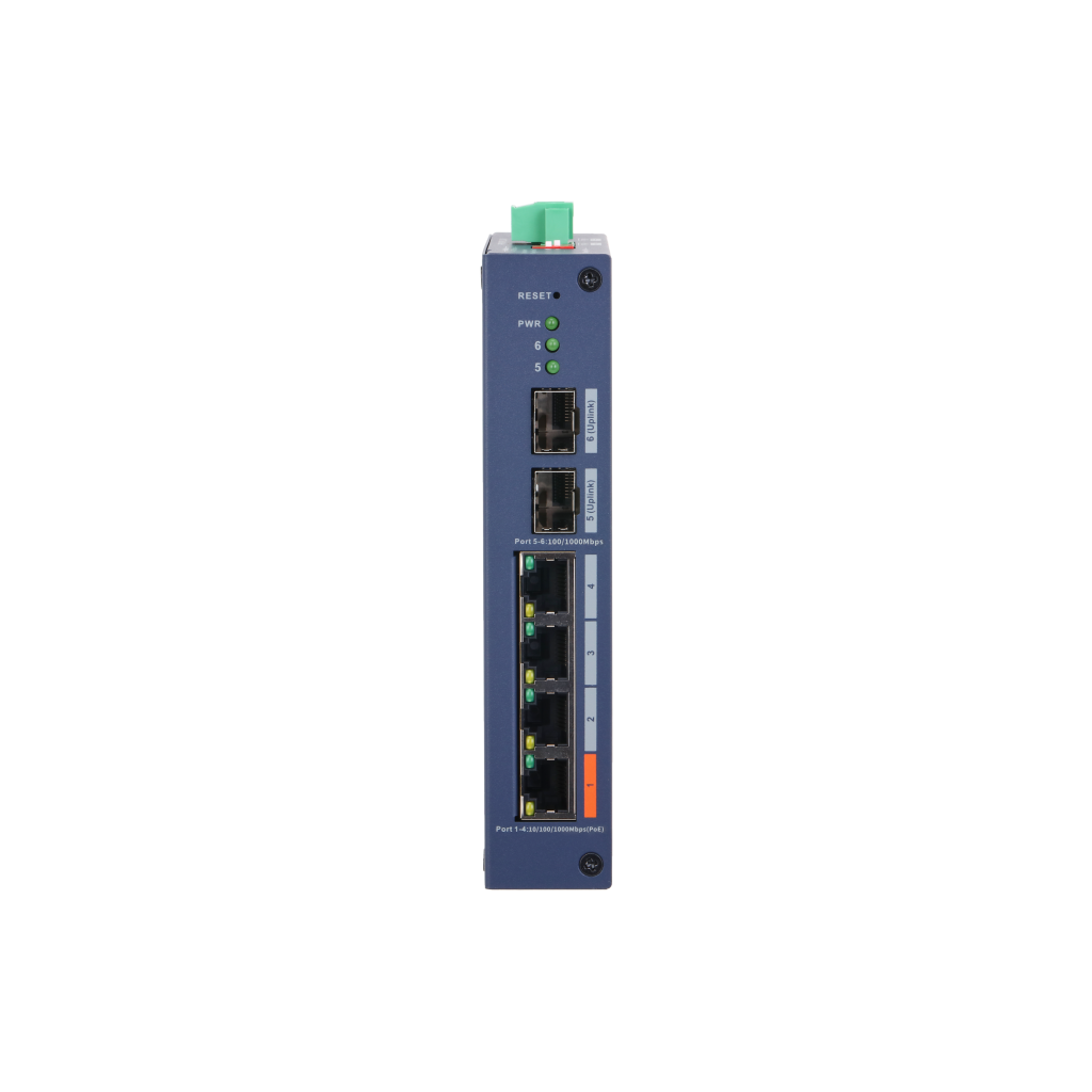 DAHUA CHS4206-4GT-60, 4 Port, Gigabit, PoE 60W, 2 Port SFP, Cloud Yönetilebilir, Switch