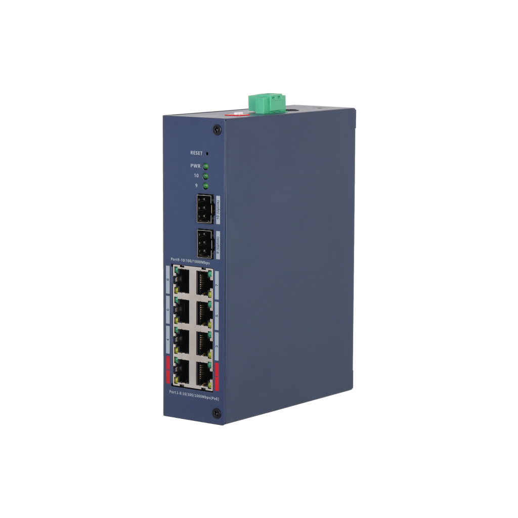 DAHUA CHS4210-8GT-110, 8 Port, Gigabit, PoE 110W, 2 Port Uplink, 2 Port SFP, Cloud Yönetilebilir, Switch