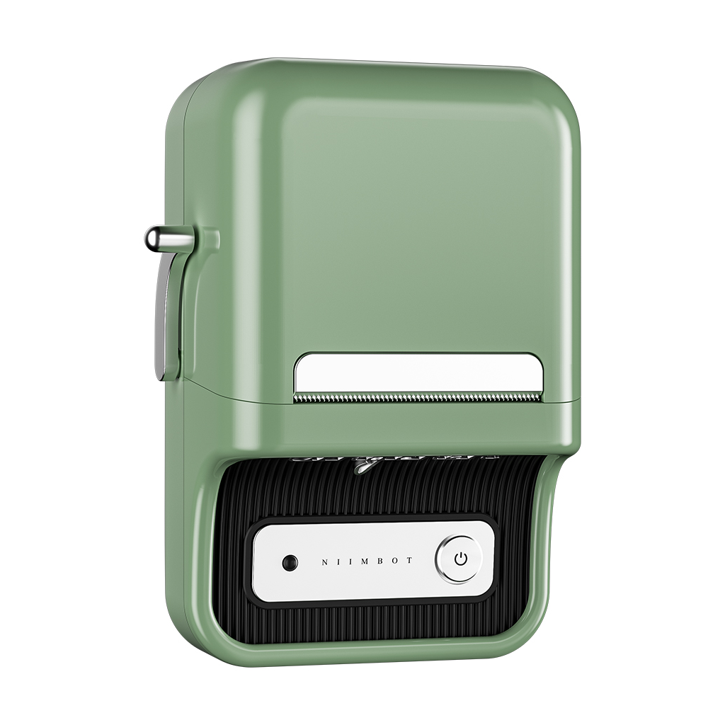 NIIMBOT B21S, Taşınabilir, Mürekkepsiz, Termal Etiket Yazıcı (Bluetooth, Type-C) Yeşil