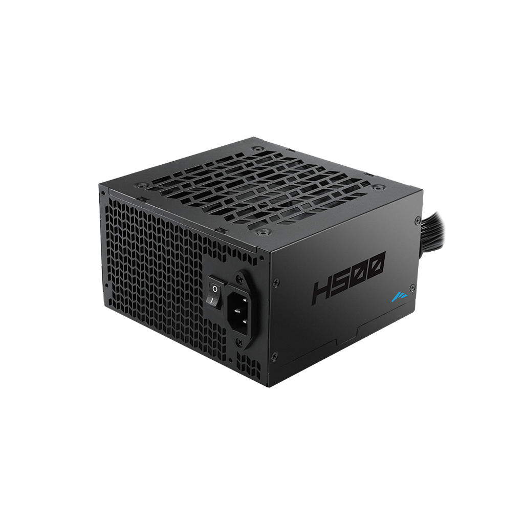 SAMA H500, 500W, Black, 80 Plus, Aktif PFC, Siyah, GAMING, ATX, Power Supply (PSU)