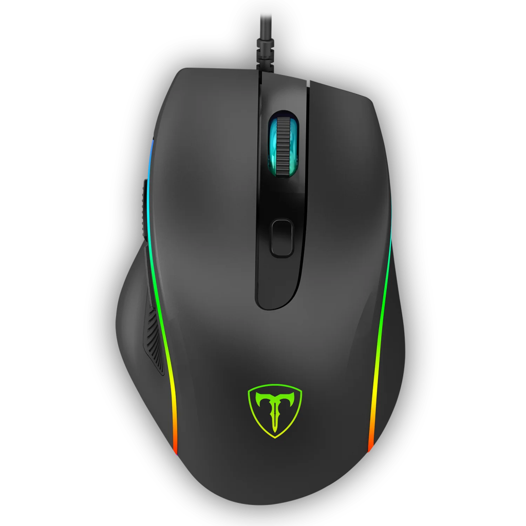 T-DAGGER T-TGM108, Recruit 2, RGB Backlight, 6 Buton, USB Kablolu, 3200DPI, Gaming Mouse