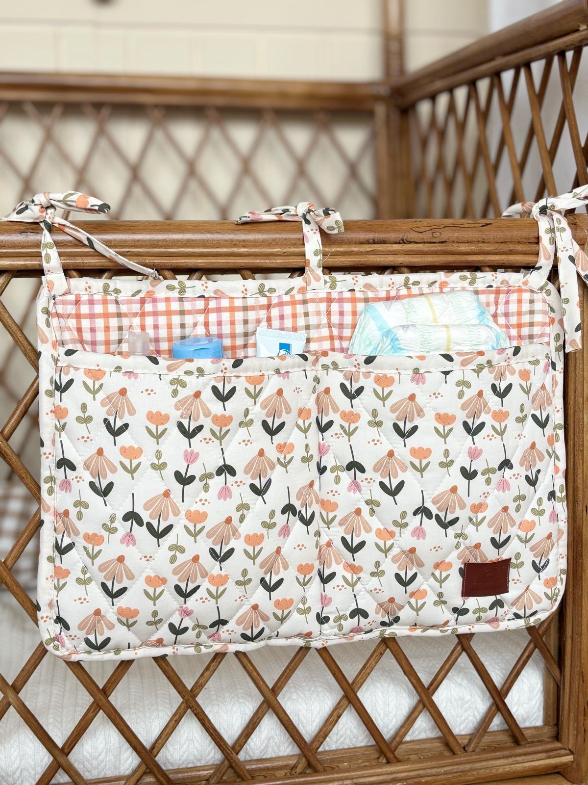 Bebek Asılabilir Beşik Organizer Düzenleyici - FLORAL MAGİC