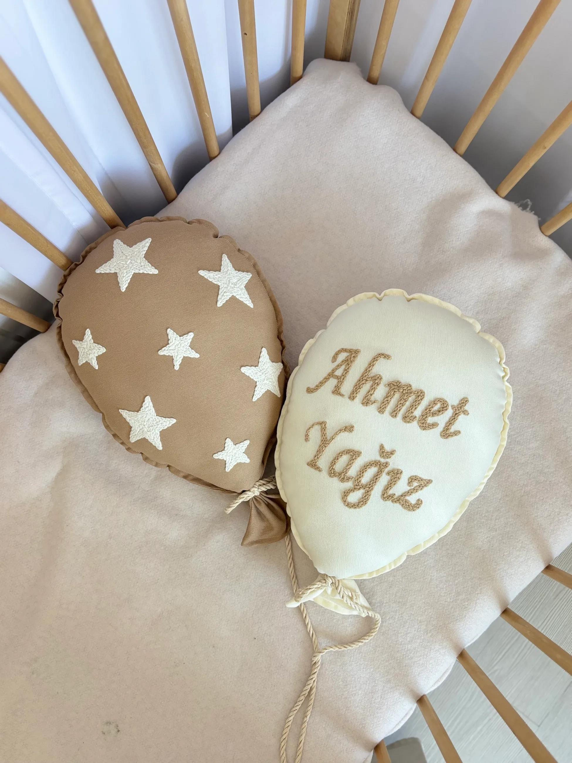 BÜYÜK YILDIZLI 2’Li BALON TAKIMI - Ekru bej gri simli