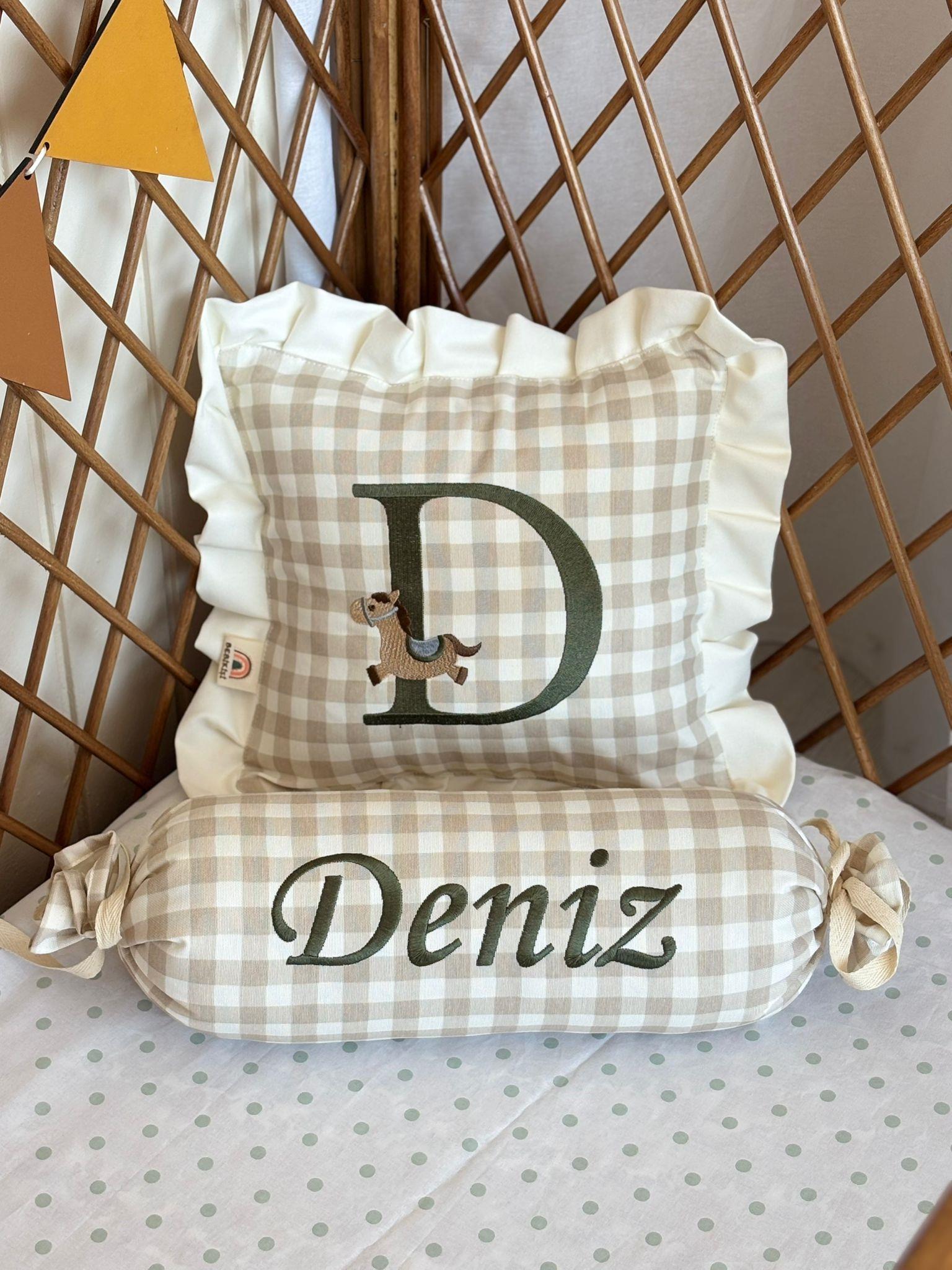 DEKORATİF YASTIK ATLI KARINCA  2 li  TAKIM