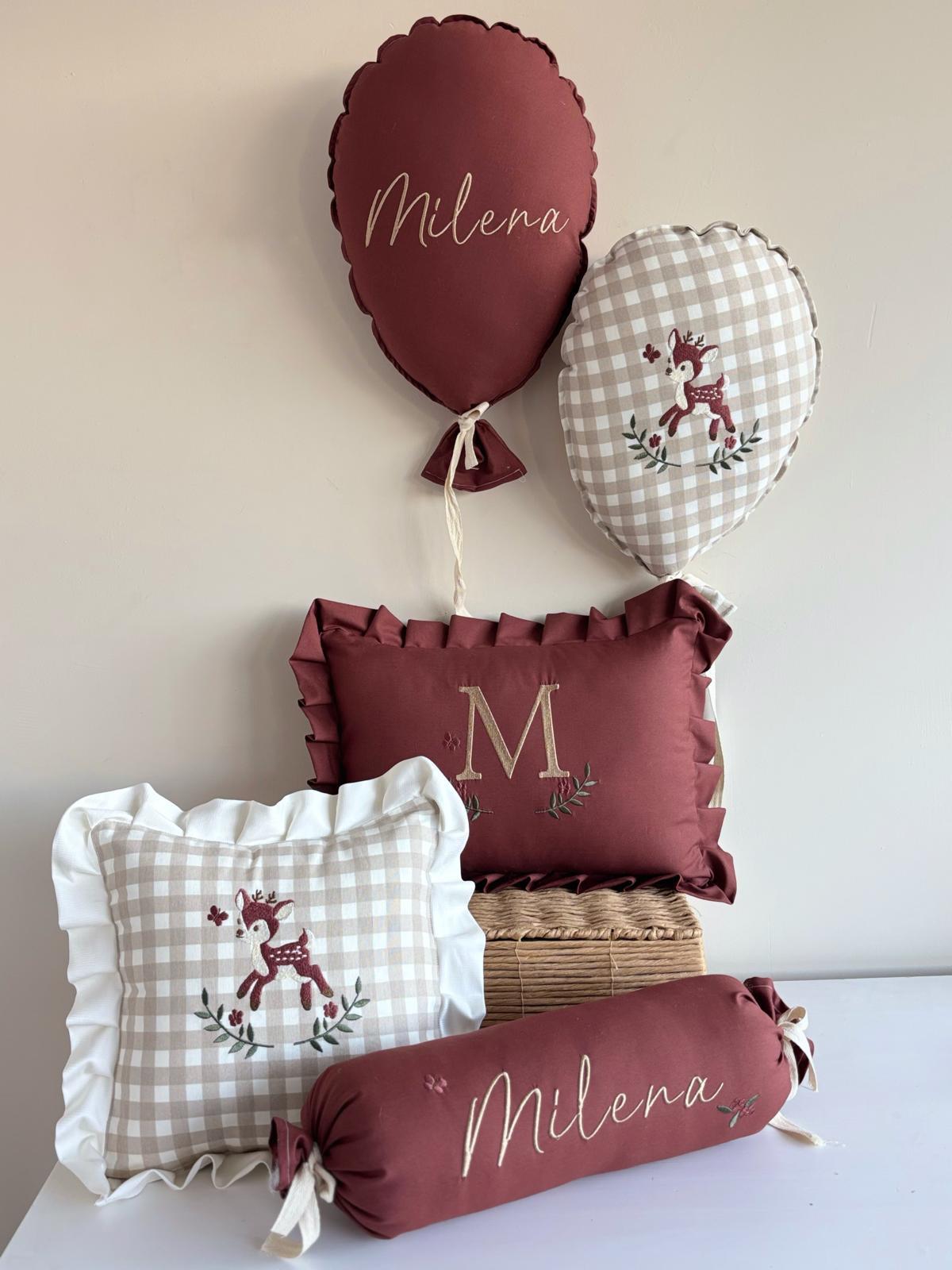 DEV DEKORATİF SET - BORDO